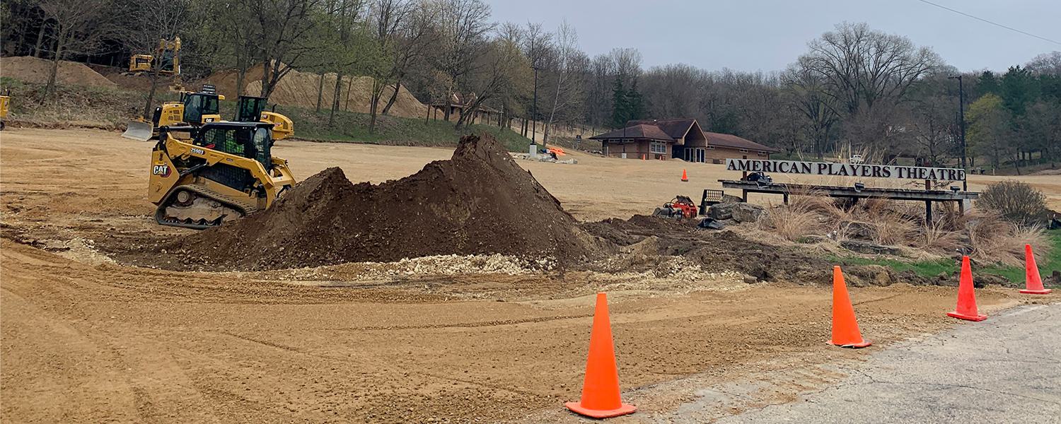 Parking lot road back